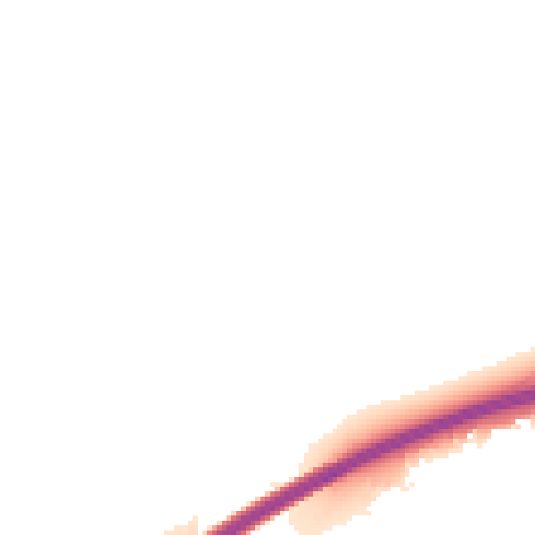 Night-time road noise heatmap for RH10 2AD