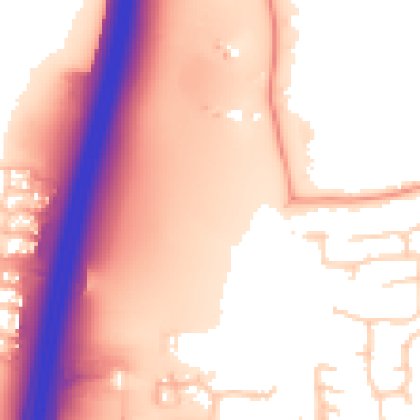 Daytime road noise heatmap for RH10 2AZ