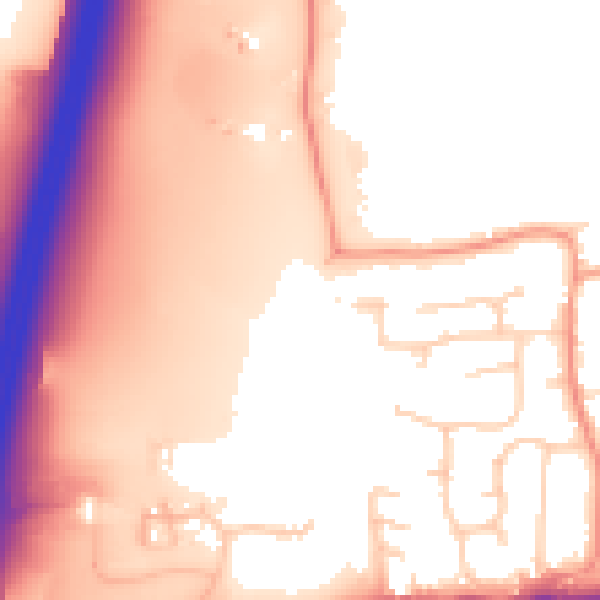 Daytime road noise heatmap for RH10 2BA