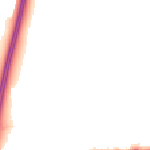 Night-time road noise heatmap for RH10 2BA