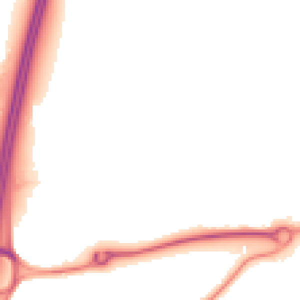 Night-time road noise heatmap for RH10 2BE