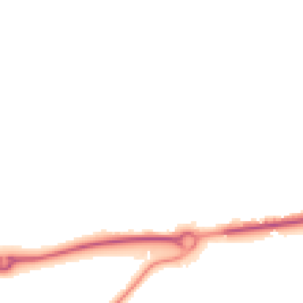 Night-time road noise heatmap for RH10 3QW