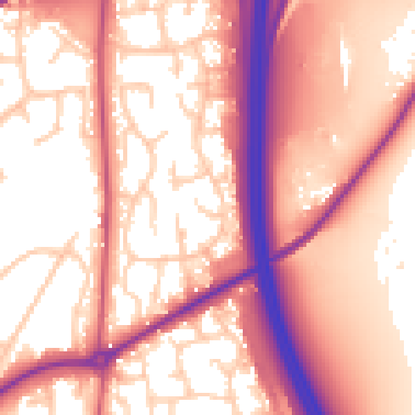 Daytime road noise heatmap for RH10 3XB