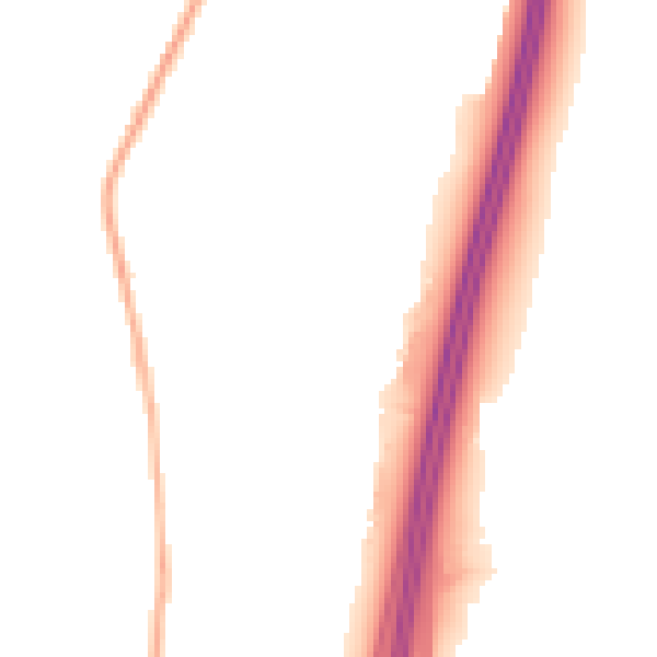 Night-time road noise heatmap for RH10 3YD