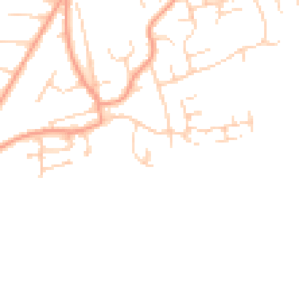 Daytime road noise heatmap for RH10 4LA