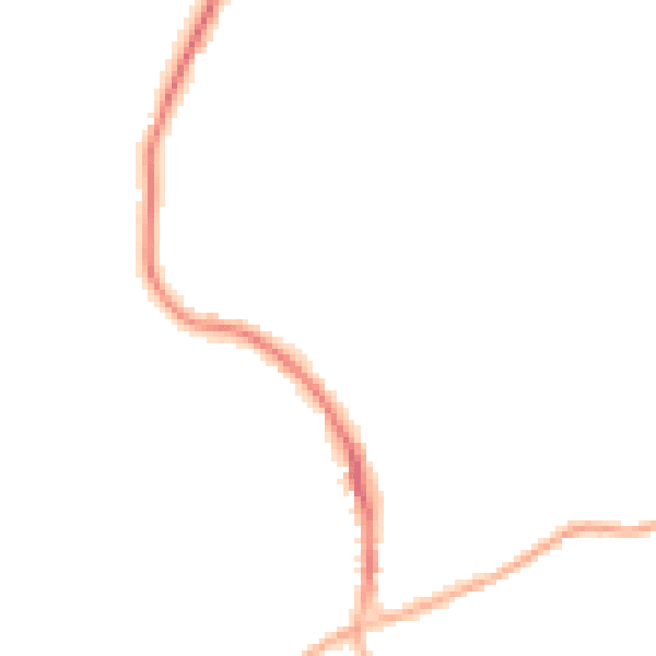 Night-time road noise heatmap for RH10 4NR