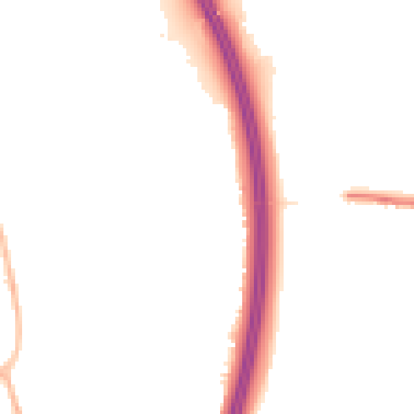 Night-time road noise heatmap for RH10 4SW