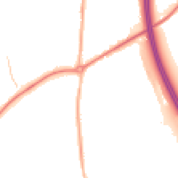 Night-time road noise heatmap for RH10 7FP