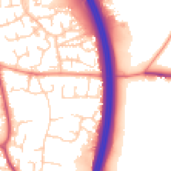Daytime road noise heatmap for RH10 7GJ