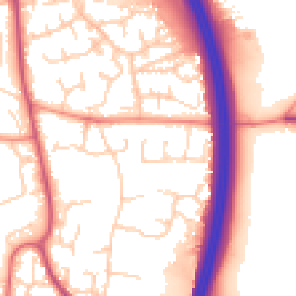 Daytime road noise heatmap for RH10 7GP