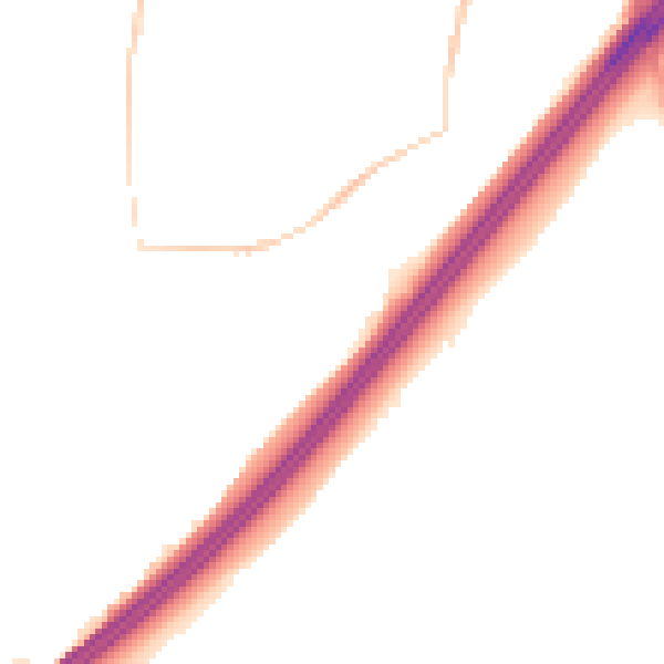 Night-time road noise heatmap for RH10 7LJ