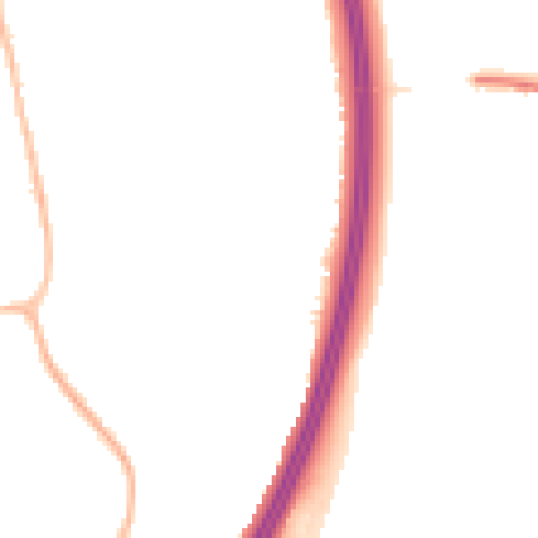 Night-time road noise heatmap for RH10 7SA