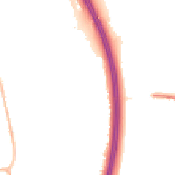 Night-time road noise heatmap for RH10 7TZ