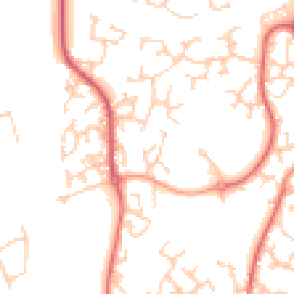 Daytime road noise heatmap for RH10 7UR
