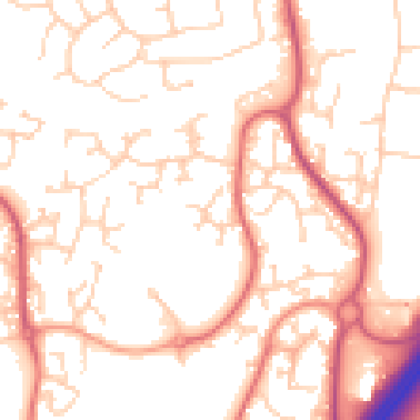 Daytime road noise heatmap for RH10 7WS
