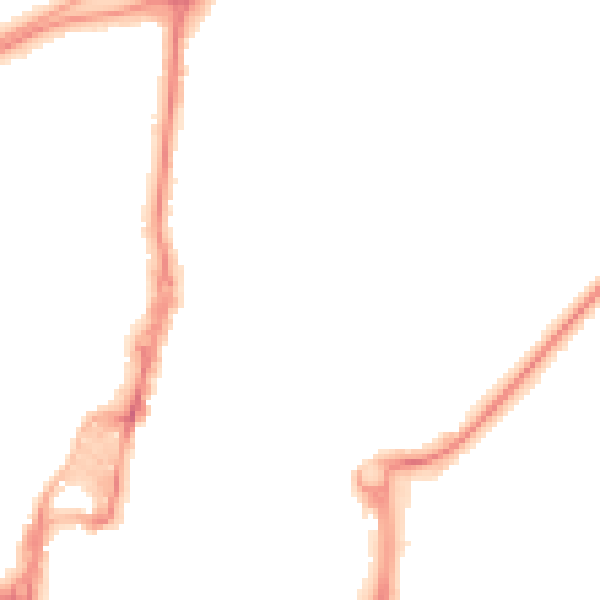 Night-time road noise heatmap for RH10 8BJ