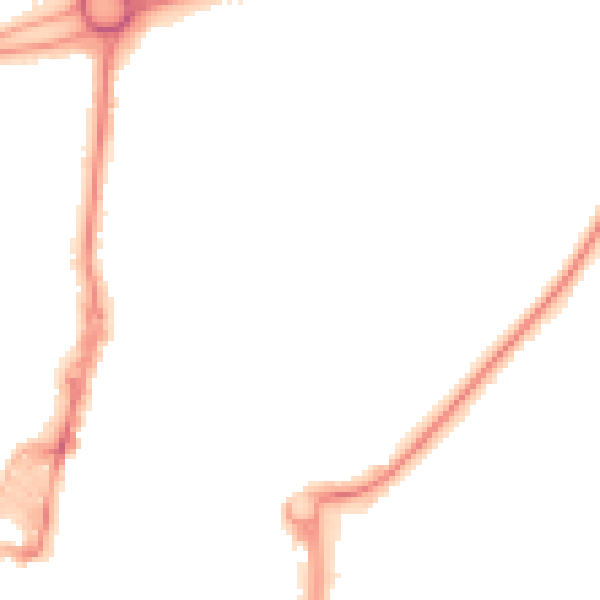 Night-time road noise heatmap for RH10 8BT