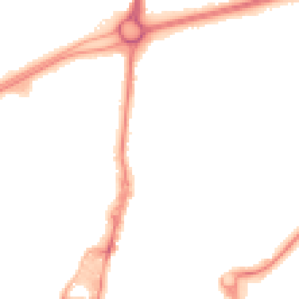 Night-time road noise heatmap for RH10 8HB