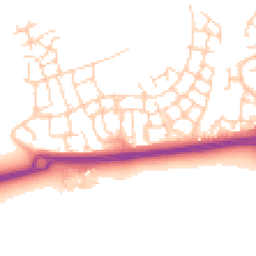 Daytime road noise heatmap for RH12 0AZ