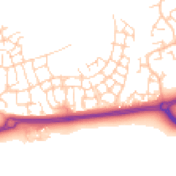 Daytime road noise heatmap for RH12 0BT