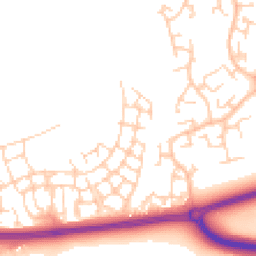 Daytime road noise heatmap for RH12 0BY