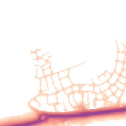 Daytime road noise heatmap for RH12 0DH