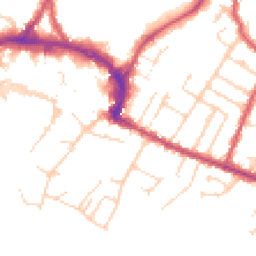 Daytime road noise heatmap for RH12 1AA