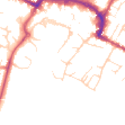 Daytime road noise heatmap for RH12 1JL