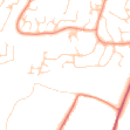 Daytime road noise heatmap for RH12 1LD