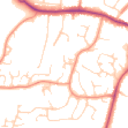 Daytime road noise heatmap for RH12 1SJ