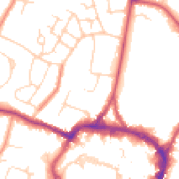 Daytime road noise heatmap for RH12 2BN