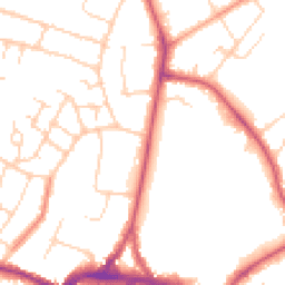 Daytime road noise heatmap for RH12 2LQ
