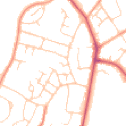 Daytime road noise heatmap for RH12 2QH