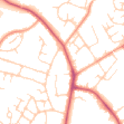 Daytime road noise heatmap for RH12 2RJ