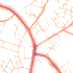 Daytime road noise heatmap for RH12 2TA