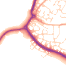 Daytime road noise heatmap for RH12 3GJ