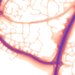Daytime road noise heatmap for RH12 3GZ