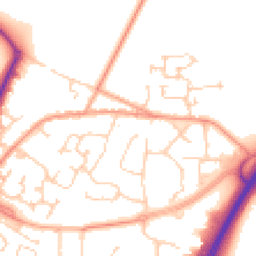 Daytime road noise heatmap for RH12 3ND