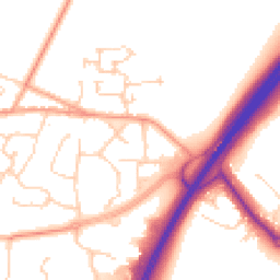 Daytime road noise heatmap for RH12 3NL
