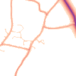 Daytime road noise heatmap for RH12 3QP