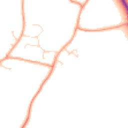 Daytime road noise heatmap for RH12 3QT