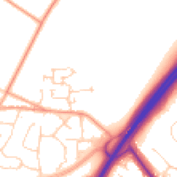 Daytime road noise heatmap for RH12 3XH