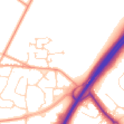Daytime road noise heatmap for RH12 3XY