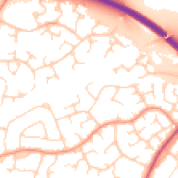 Daytime road noise heatmap for RH12 4LL