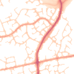 Daytime road noise heatmap for RH12 4LY
