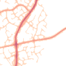 Daytime road noise heatmap for RH12 4NR