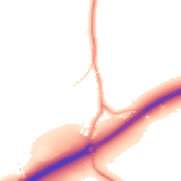 Daytime road noise heatmap for RH12 4QN
