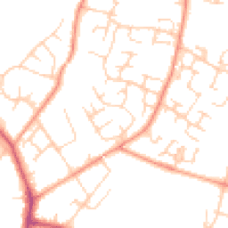 Daytime road noise heatmap for RH12 5YU