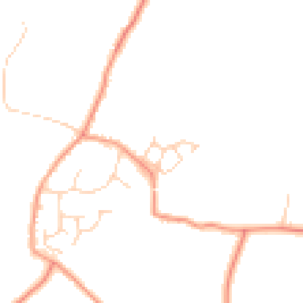 Daytime road noise heatmap for RH13 0AW