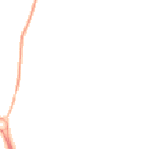 Night-time road noise heatmap for RH13 0AX